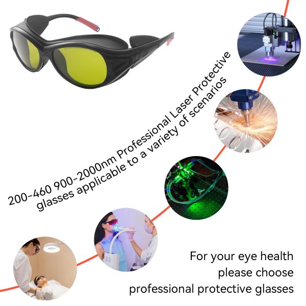 FOR LASER GLASSES 1064nm safety glasses laser protection glasses laser protection glasses ipl safety glasses 200-460nm 900-2000nm protector laser fiber laser glasses laser welding glasses laser safety
