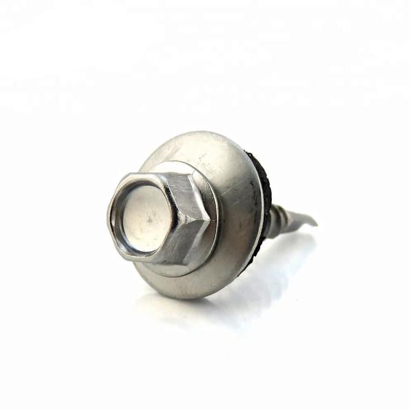 Self-Drilling Screws Hex Washer Head BSD Thread with Bonded Sealing Washer 410 Stainless Steel