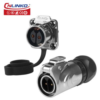 Cnlinko Connector Manufacturer LP20 2 Pin IP68 Screw Type Waterproof Wire Connector