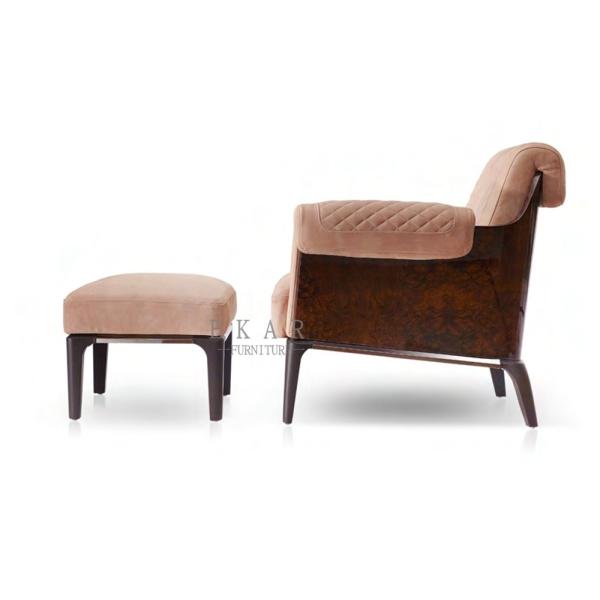 Modern Leather Relaxing Italian Design Armchair Upholstered Chair  W006SF11A