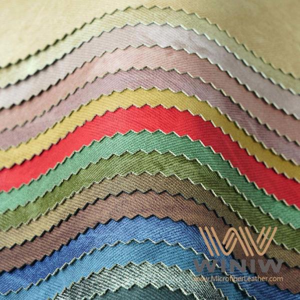 Artificial Garment PU Leather Thickness 0.5mm - 0.8mm PU Synthetic Leather