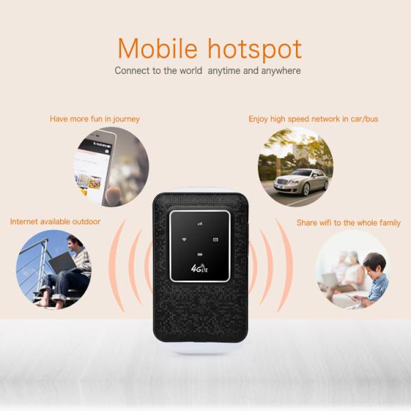 маршрутизатор SIM-карты wifi 4g lte 4g mifis 150Mbps 10Users WPS SMS беспроводной с батареей