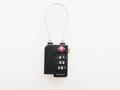 TSA  21100 Suitcase Cable Lock / Travel Cable Lock Length Adjustable For Security