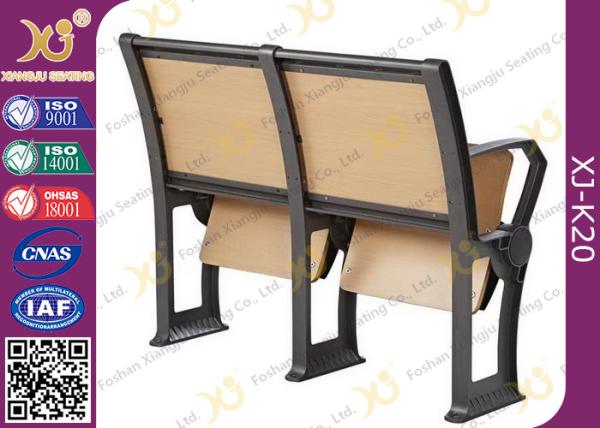 Attractive Design Finished Black Epoxy Powder Lecture Hall Seats With Writing Board