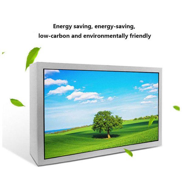 55 inch transparent advertising display manufacturer indoor double sided digital signage screen display for shop window