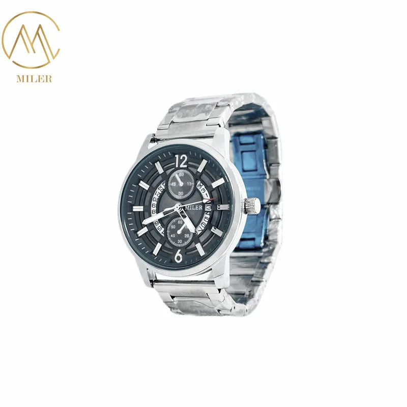 Miler Stainless Steel Quartz Watch for Women 30m Waterproof Golden Dial