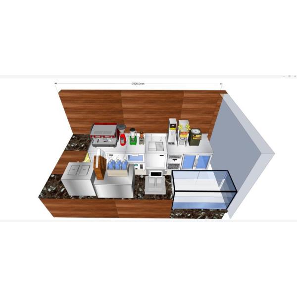 Изготовленная на заказ кухня Ворктоп нержавеющей стали, космос счетчика Адвокатуры нержавеющей стали большой