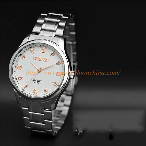 010D Couple Watch for Man Women's Watch Stainless Steel Quartz Watch Rose Gold Hot Watches