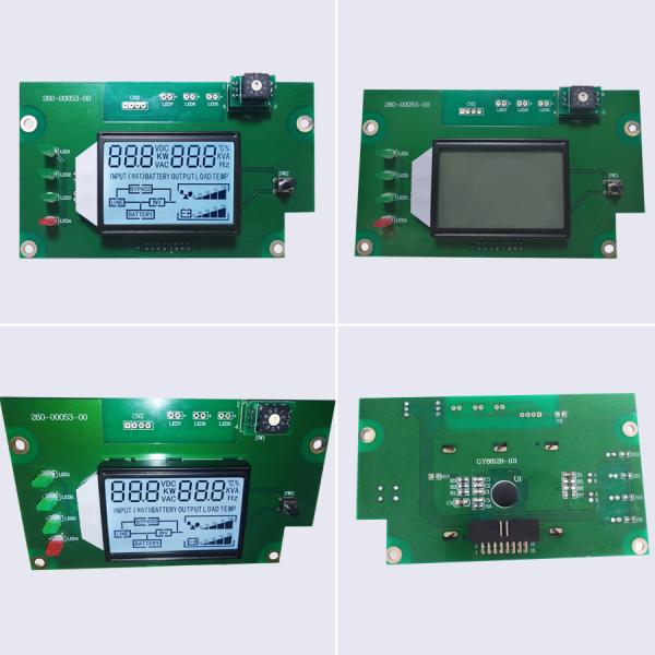 5.0V LCD Segment Screen TN Monochrome LCD Display White LED Backlight PCB Board