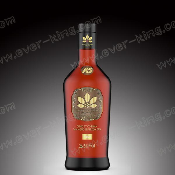 Bouteille vide superbe en verre de vodka de Flint Clear 750ml pour la boisson alcoolisée