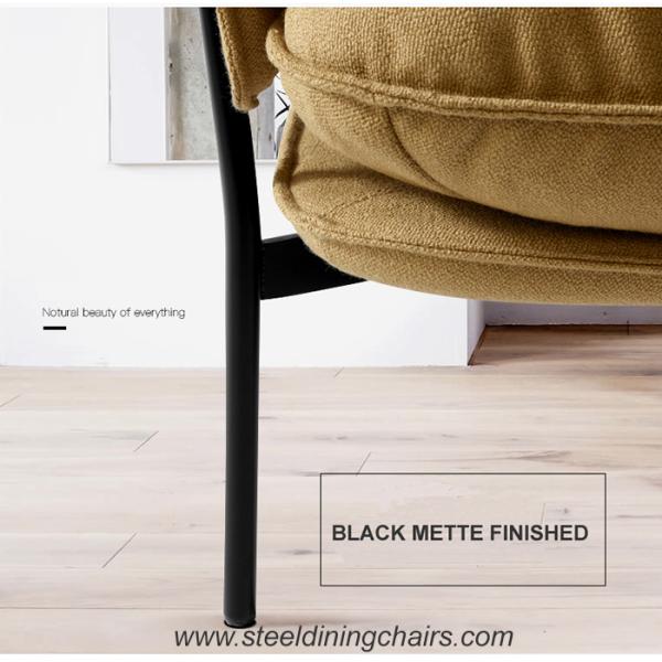 750mm 850mm Linen Fabric Upholstered Restaurant Chairs