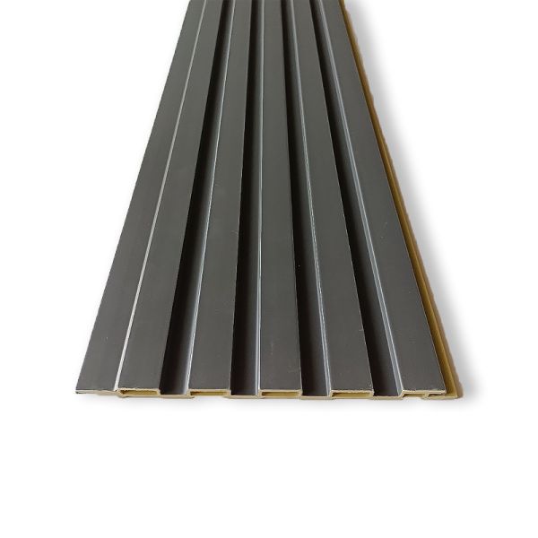 Bamboo Wood Fiber PVC Fluted Wall Panels 159x9mm Natural Texture Interior Cladding for Home Mall Office Decor