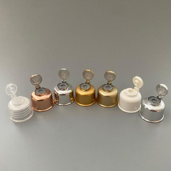 24mm Plastic Cap Gold Silver Plastic-Aluminum Cover Cosmetic Bottle Caps with AL701