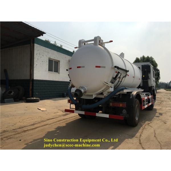 Sewage Suction Vehicle 12000 Liters 15m3 Vacuum Sewer Suction Truck 290hp