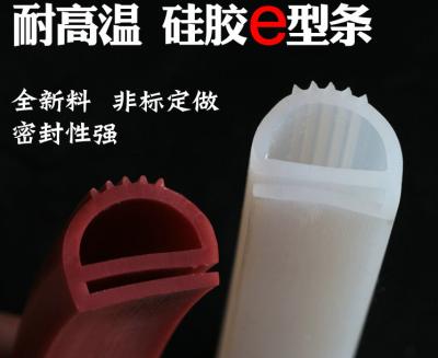 Red Translucent Silicone Extrusion , Silicone Profile , Silicone Rubber Seal For Sealing