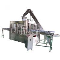 3 em 1 linha de produção tampando de enchimento de lavagem da cerveja da garrafa de vidro com tampão de coroa