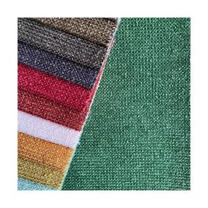 Chenille Linen Sofa Fabric Anti Pill Abrasion Resistant With Weave Style