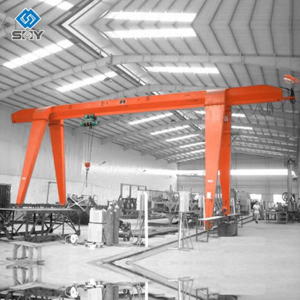 MH Type 8m / Min Single Beam Gantry Crane Box Type 12m - 30m Span