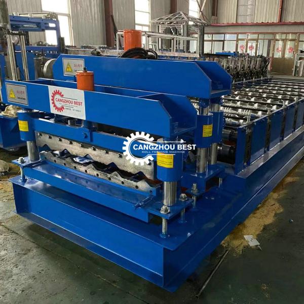 Plc виллы 3kw контролирует 800mm застекленную черепицу металла делая машину