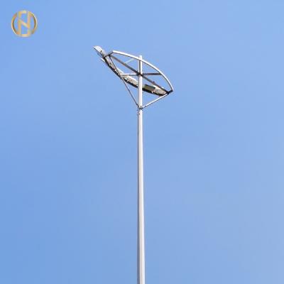 Football Fileds High Mast Light Pole 20M 30M 80-100μM Galvanization Thickness