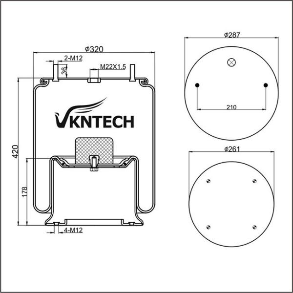 Мембрана A946.328.15.01 4028NP02 W01-968-8106 1R14-782 рукава подвесного рессоры воздуха резиновая