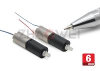 Small Coreless Robot Gear Motor 3V 6mm For Car Jacking System , ROHS ISO Lised