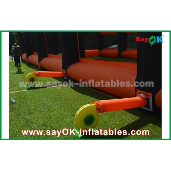 Раздувной шатер 20m апельсин дома и дом шатра воздуха черной ткани Оксфорда раздувной для на открытом воздухе события