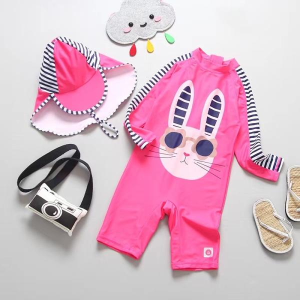 Девушек слинга моды купальника треугольника детей UPF50+ крышка плавания купальника простых