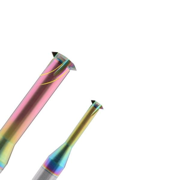DLC Coating Threading End Mill Single Tooth 60 Degree For Aluminum