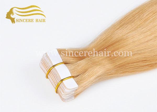 Hot Sale 22 Inch Tape In Hair Extensions for sale, 55 CM Straight Blonde Color Tape In Remy Hair Extensions For Sale