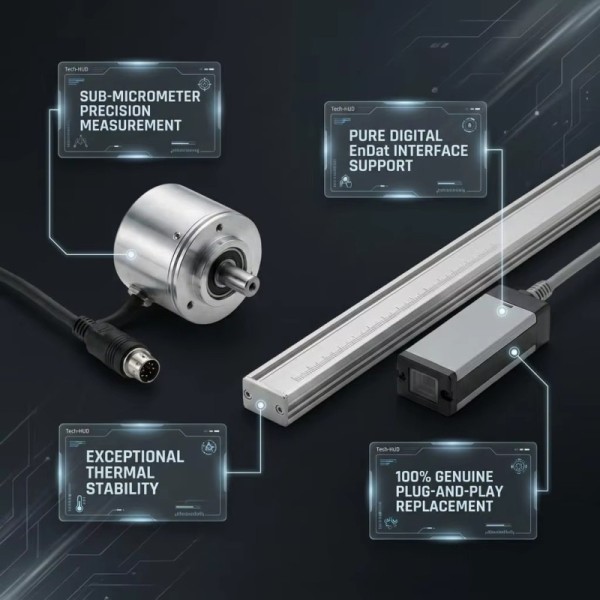 Original Heidenhain Encoder ERN 1387 LS 487 LC 483 CNC Linear Scale