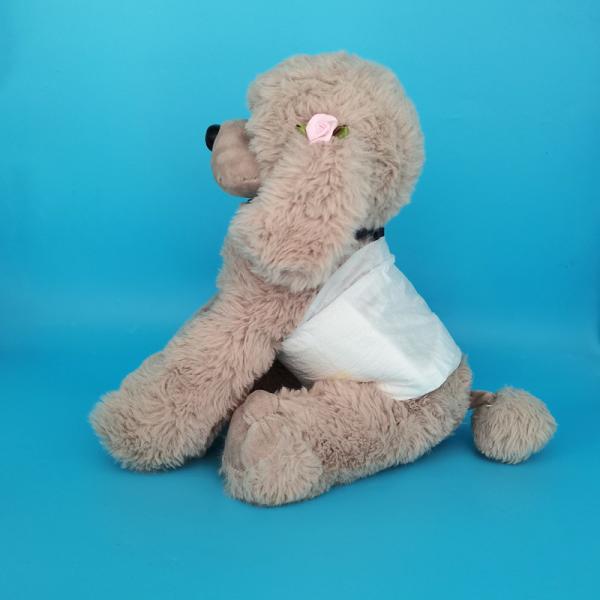 High Absorbency Male Dog Diapers with Cloth-like Film and Soft Non-woven Topsheet