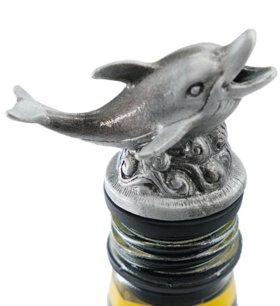 Stainless Steel Animal Wine Pourer Silver Dolphin Liquor Pourer For Bar