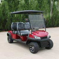 4 places Rouge Nouveau chariot de golf électrique 72v hors route à grande vitesse avec ceinture de sécurité batterie au lithium
