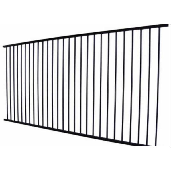 Garden Black Metal Anti Rust Galvanized Steel Fence 6ftx8ft