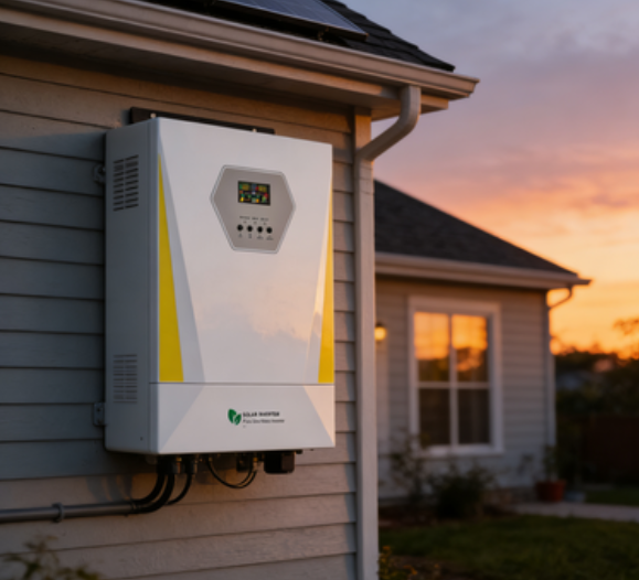6.2kW Grid Tie Inverter High Conversion Efficiency 6200W Grid Connected Inverter