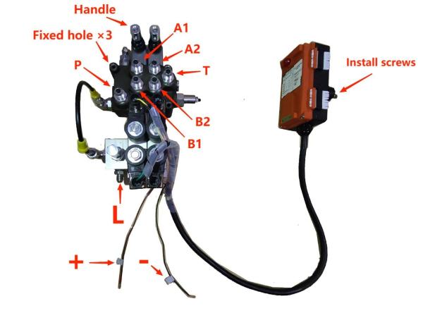 Wireless Remote Control Multiway Valve Straight Through Style 24V