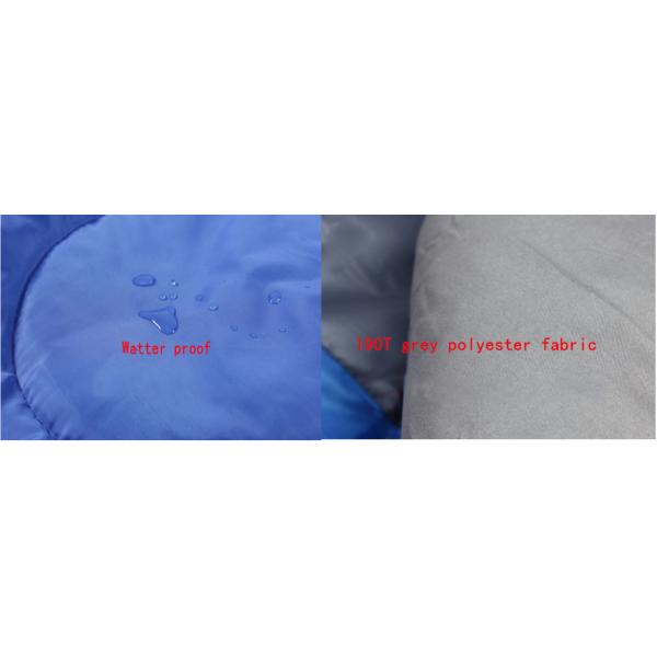 215 * 78CM Двухцветный наружный водонепроницаемый 190T Полиэстерная пустая волокна наполнитель классический два человека в одном спальном мешке