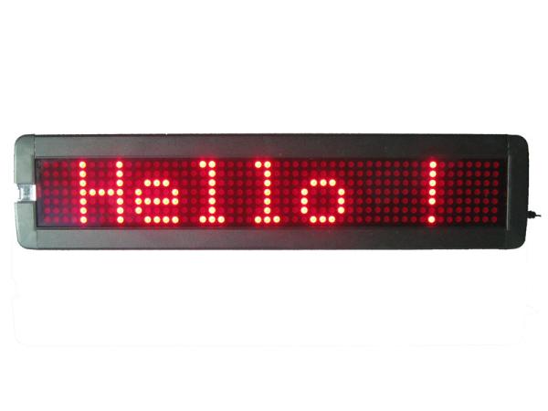 P7.62 LED Moving Sign with remote control F750R Red color