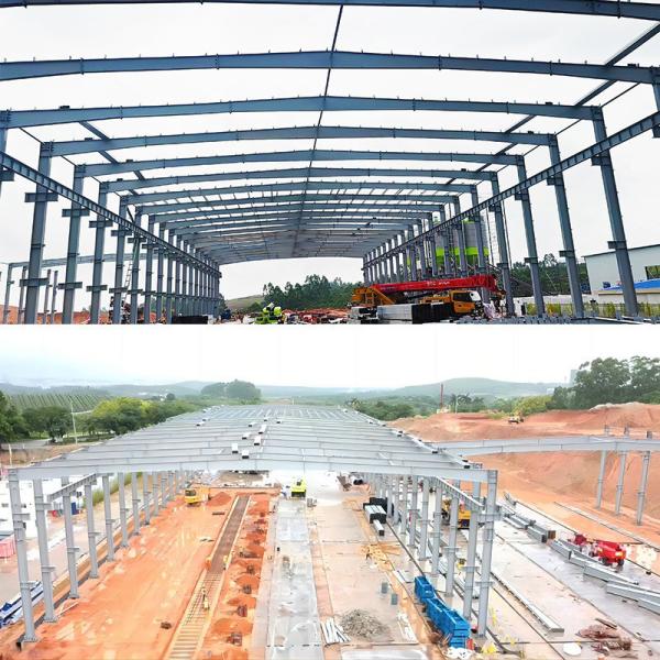 Solid H-shape Steel Beam Multi-Story Steel Structures for Professional Modern Design and Hurricane Proof Water Proof Warehouse