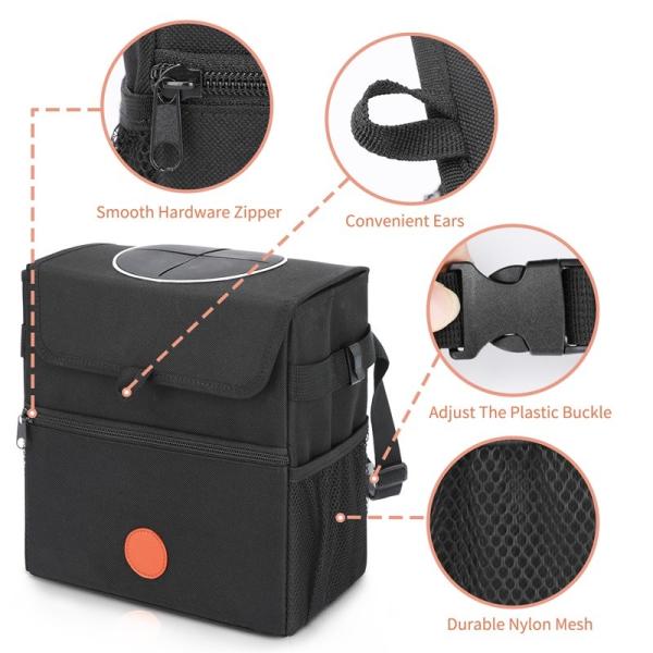 Hanging Car Organizer Bag Trunks Waterproof Car Trash Can Garbage Bin 9x5
