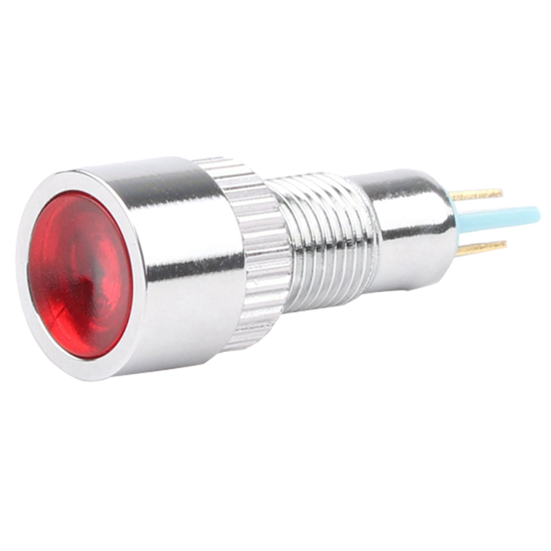 8mm Mini LED Indicator Lights Green/Blue/White for Equipment Pilot 6V12V24V36V48