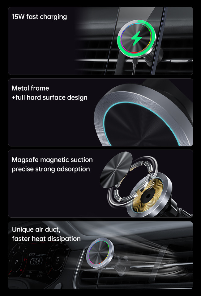 Ультра маленький диаметр Magsafe Car Mount настраиваемый зарядное устройство Magsafe Car Mount