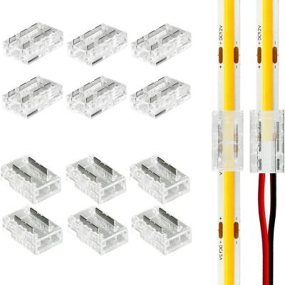 Width 8mm Led Strip Gapless Connector 5050 Led Strip Light Solderless Connectors