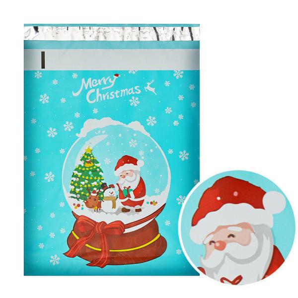 Biodegradable Compost Sustainable Envelopes Shipping Express Mailing Bags Merry Christmas Mailer For Gift Packaging