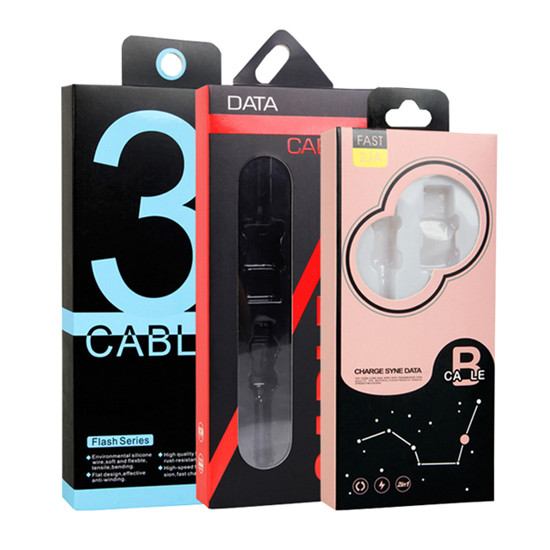 Custom Cheap USB Cable Paper Boxes Merchandise Packaging Boxes Manfacturer
