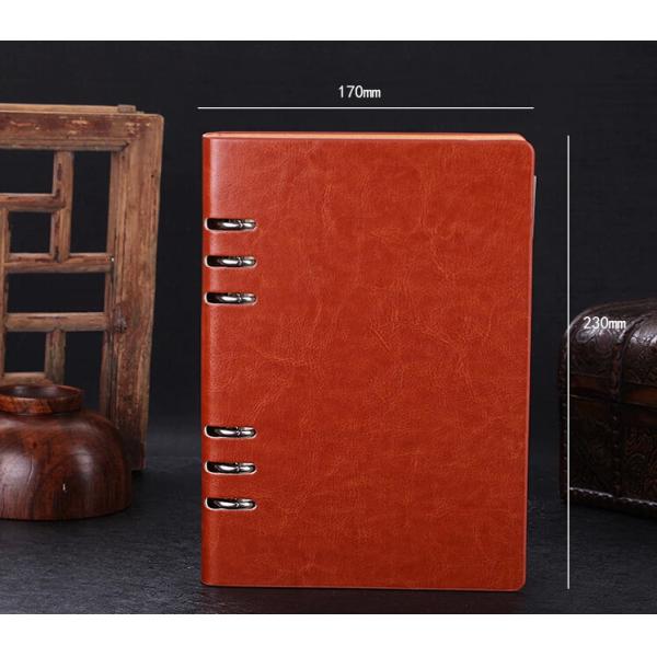 Business gift - Manufacture loose-leaf notebooks 6 ring binder leather agenda LN-005