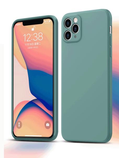 Liquid silicone Full Cover For iphone series magnetic Phone case