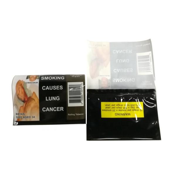 Custom Printed k Cigar Leaf Packaging Tobacco Pouch Bag