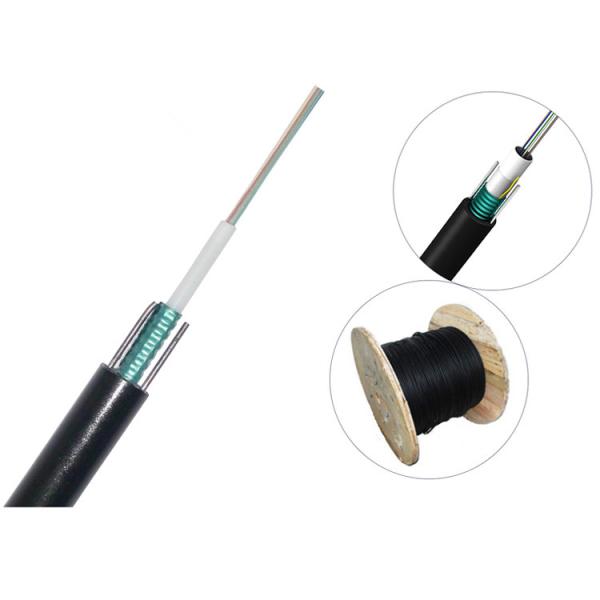 Acorazados ligeros unimodales materiales de Unitube de la base del cordón de remiendo de la fibra óptica del PE G652D 12